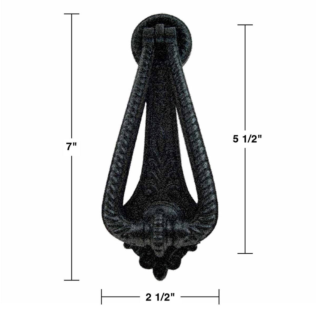 2 Door Knocker Black Cast Iron A152