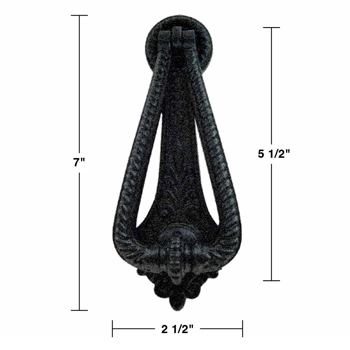 2 Door Knocker Black Cast Iron A152