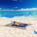 UPF 50+ Wind Resistant Portable Beach Canopy 10X10 FT K30019