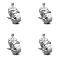 Semi Steel Swivel Caster Set of 4 with 3x22 Wheel E90953