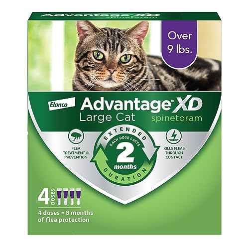 Large Cat Flea Prevention Treatment, 4 Topical Doses Z5030