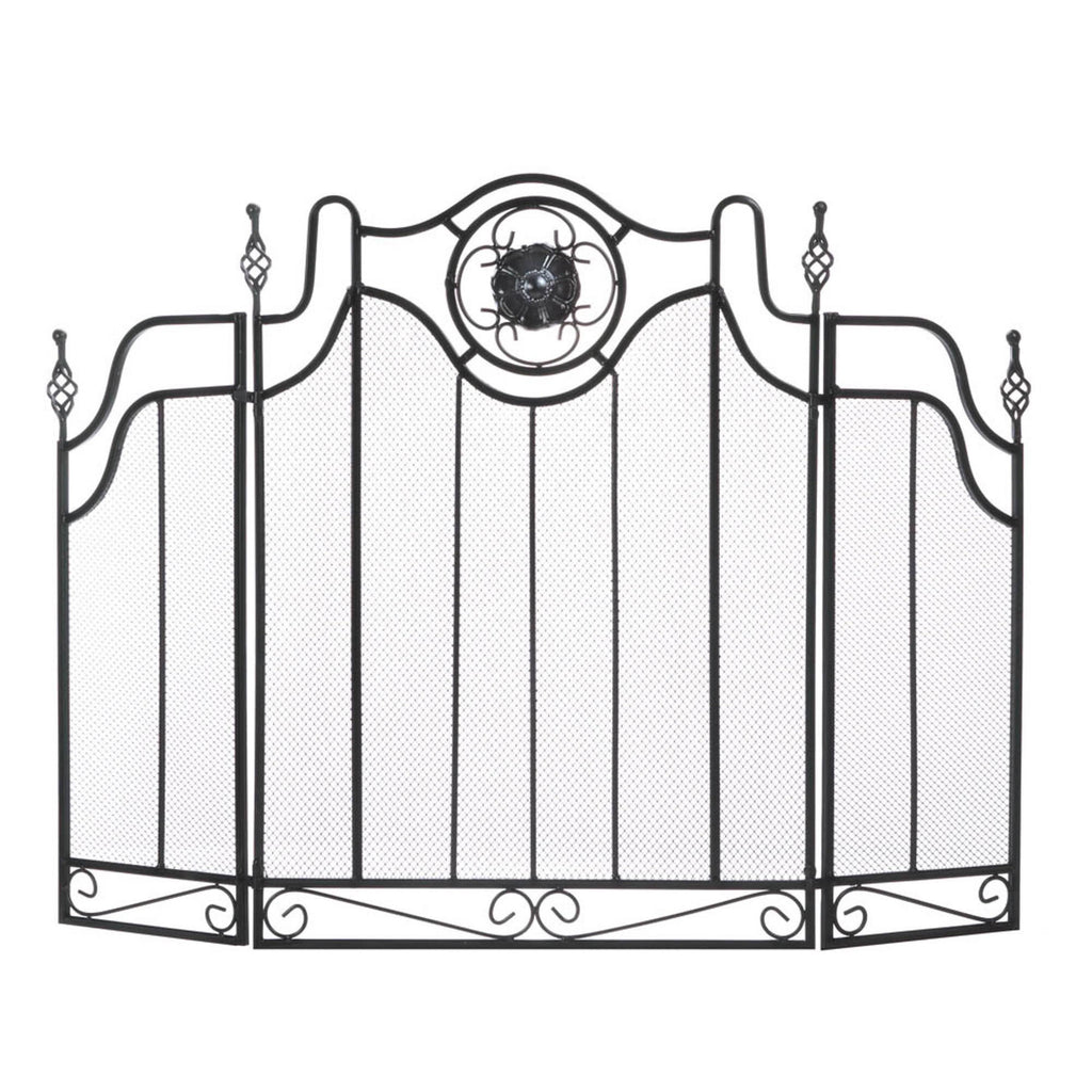 Black Fireplace Screen F4754