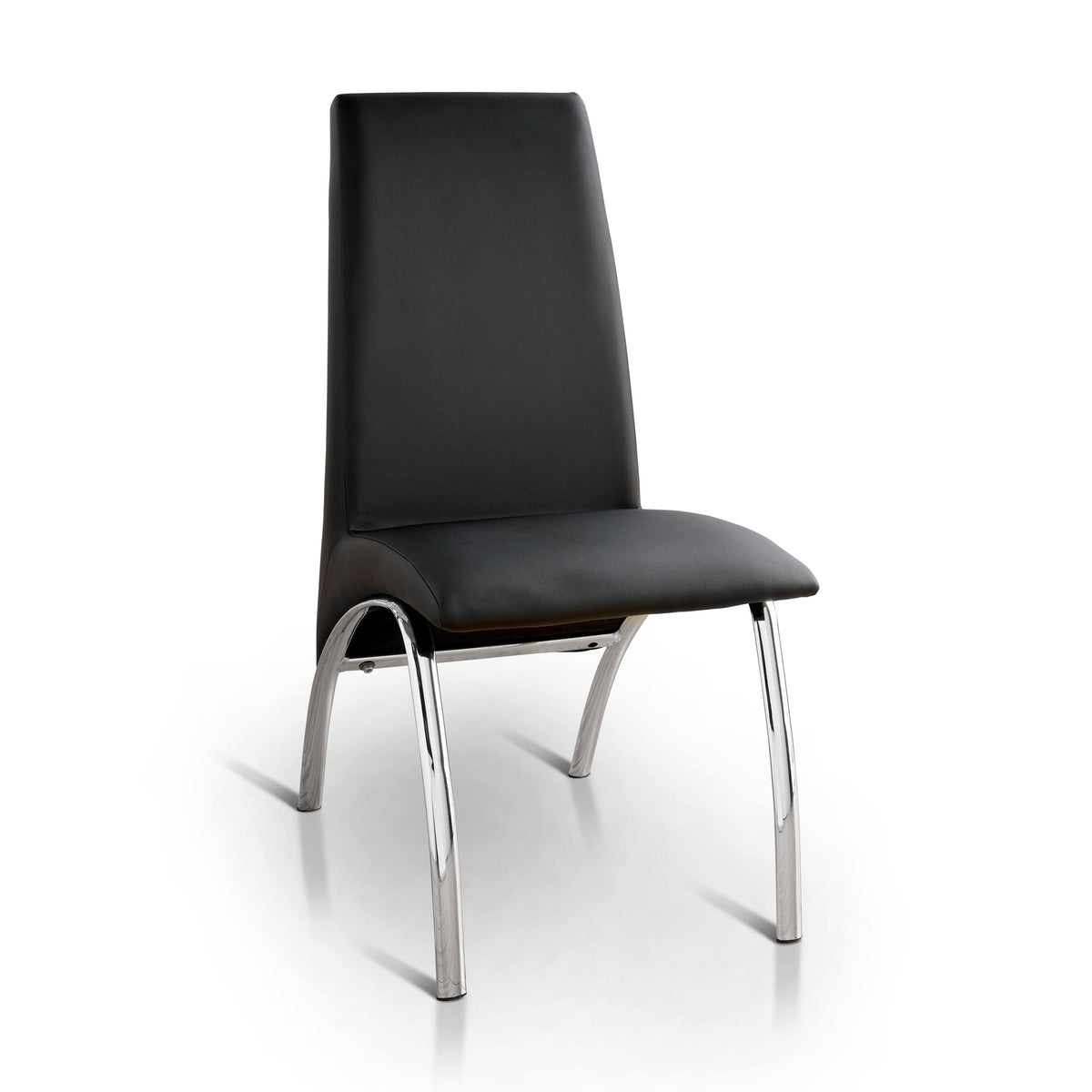 White Faux Leather Dining Chair Set of 2 M949643