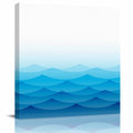 Blue Ocean Waves Canvas Print Wall Art Painting M58478