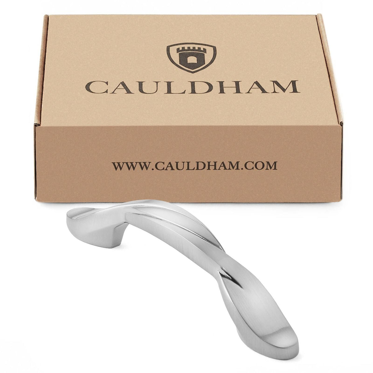 25 Pack Solid Braided Kitchen Cabinet Pulls Handles (3x22 Hole Centers) Satin Nickel F57246