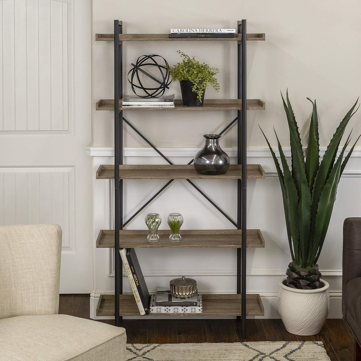 5-Shelf Metal Bookcase R11616