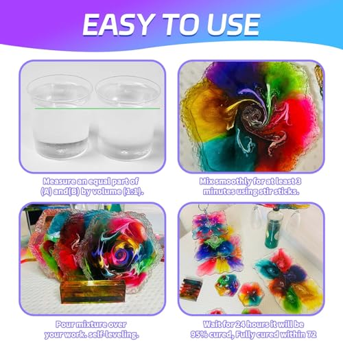 1 Gallon Crystal Clear Epoxy Resin Kit A584853