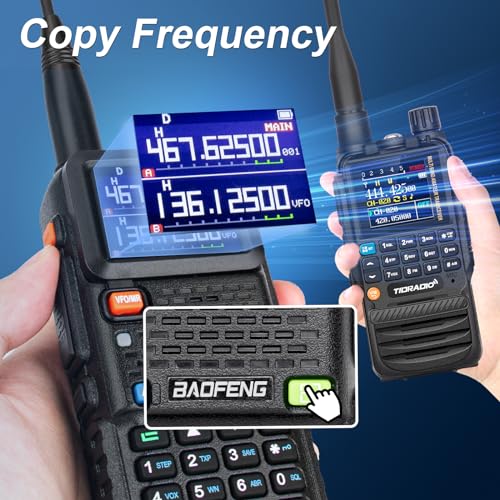 Ham Radio 10W VHF/UHF 8 Bands Two Way Radio Handheld with 2500mAh Battery V5607