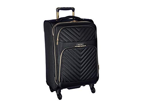 Black 24-Inch Quilted Luggage T626
