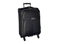 Black 24-Inch Quilted Luggage T626