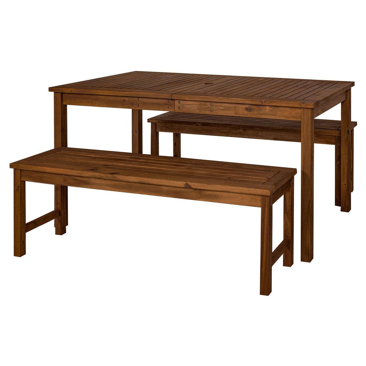 Acacia Wood 3 Piece Patio Dining Set L91888