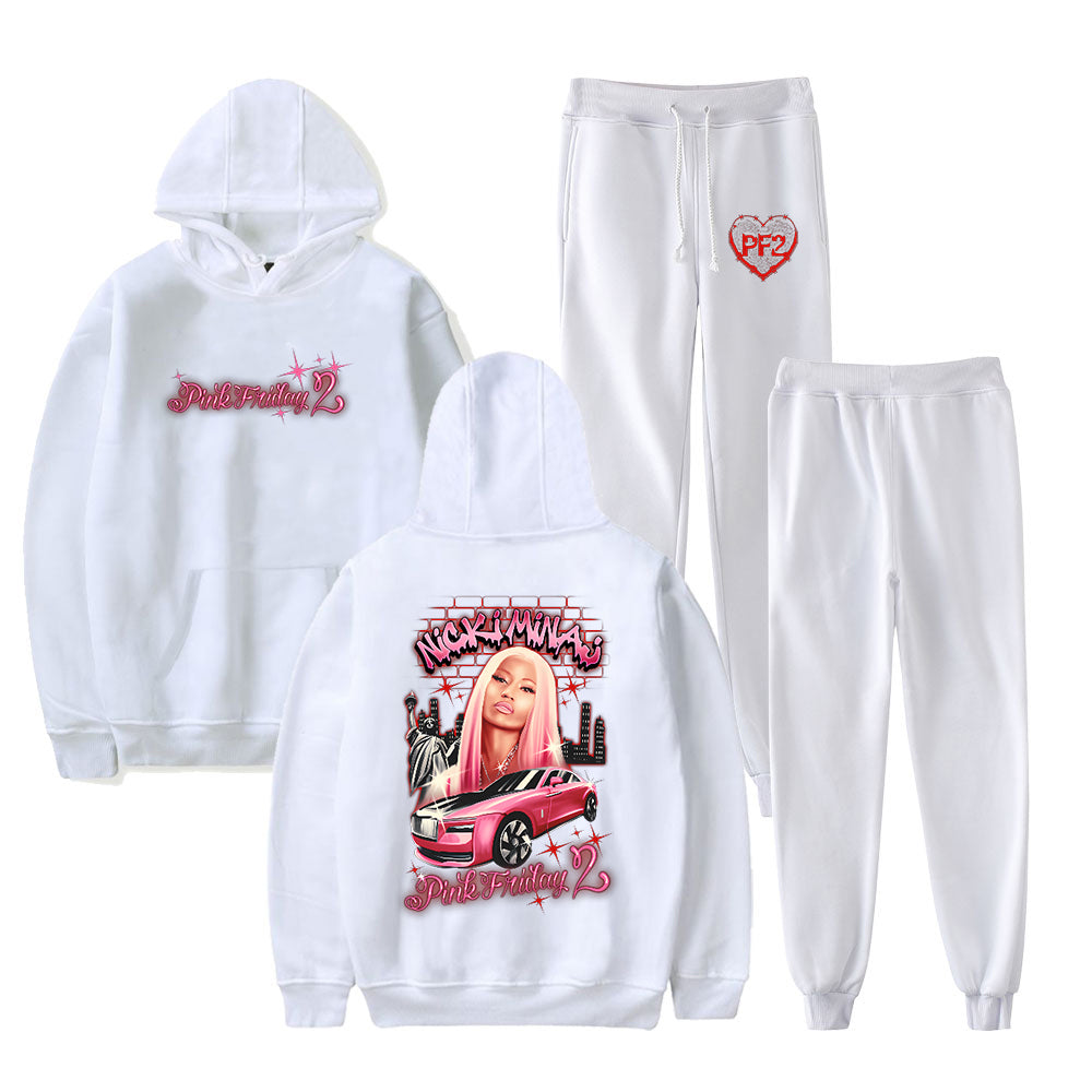 Pink Friday 2 Merch Hoodie Jogger Pants Sweatshirts Sweatpants A6703