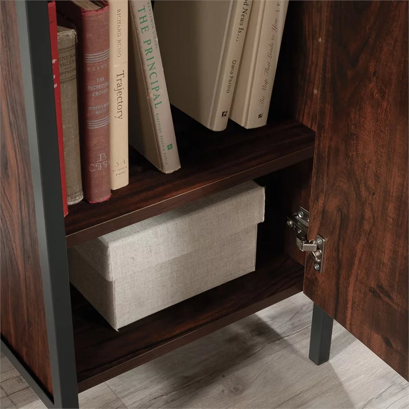 Engineered Wood and Metal Desk in Rich Walnut P967