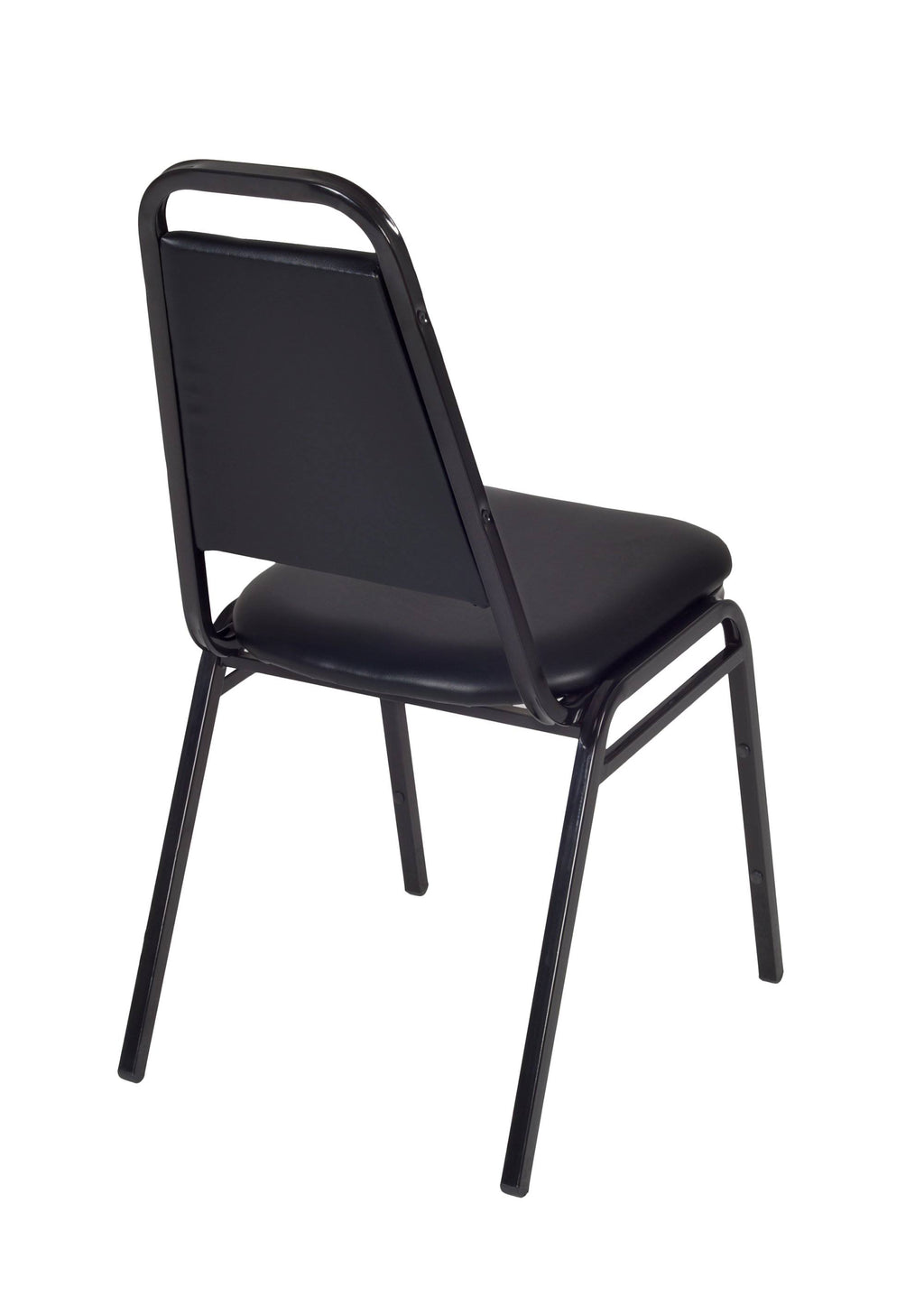 48x22 Round Breakroom Table with 4 Stack Chairs Y190109