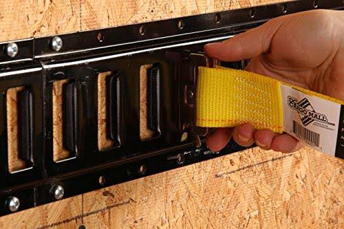2 x 12 Heavy Duty Yellow Polyester Ratcheting Straps S7142
