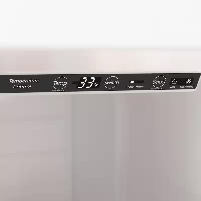 11 cu. ft. Convertible Upright Freezer/Refrigerator in Stainless Steel J424
