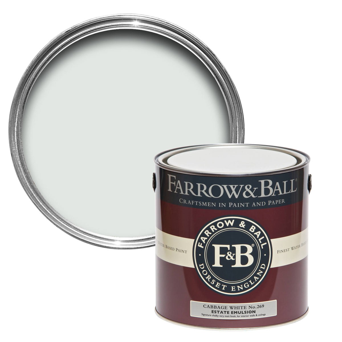 Cabbage White Paint US Gallon Estate Emulsion V5238