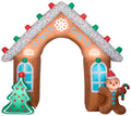 8.5 ft Tall Inflatable Gingerbread Archway F567184