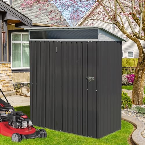 5 x 3 FT Metal Outdoor Storage Shed with Lockable Door R2735