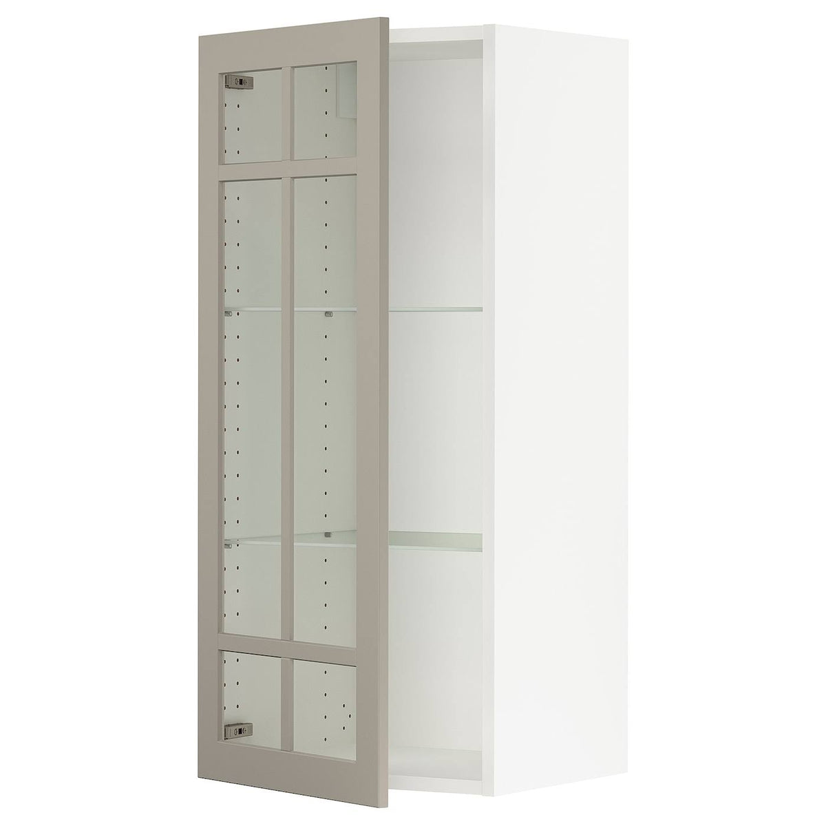 White Glass Wall Cabinet H1530