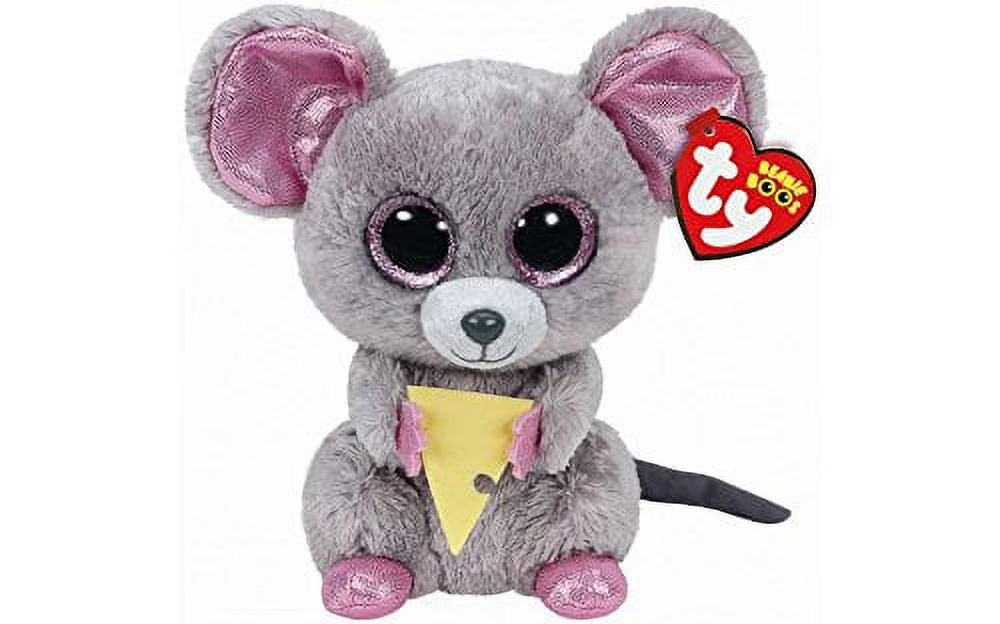Squeaker the Gray Mouse With Cheese Plush Y854