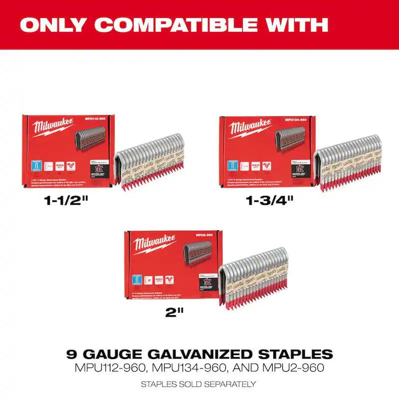 18-Volt Lithium-Ion Brushless Cordless Utility Fencing Stapler Nailer Kit W678