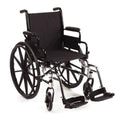 Lightweight Wheelchair 18 inch x 16 inch Desk Arm BK HT 15 inch - 17 inch H5670