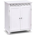 White 2-Door Bathroom Storage Floor Cabinet U4123