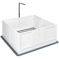 Dog Playpen with Pee Pad and Adjustable Height Door J7714