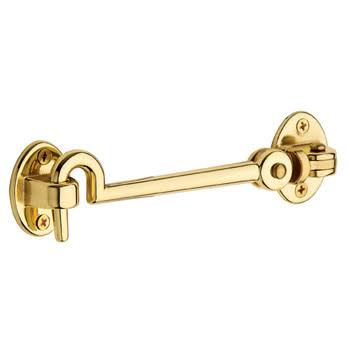 Swivel-type Cabin Door Hook 5-1/2x22 Satin Brass Z27794