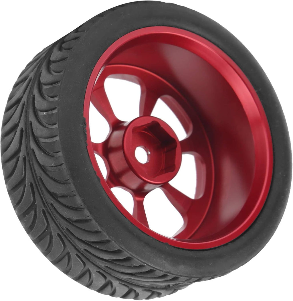 4Pcs Metal Wheel Rims Tires with Adapter for RC Car I1504