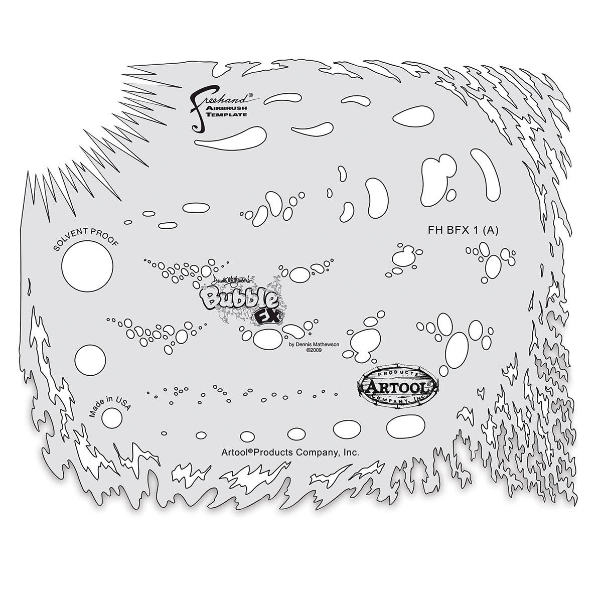 Bubble Airbrush Template Set J6951