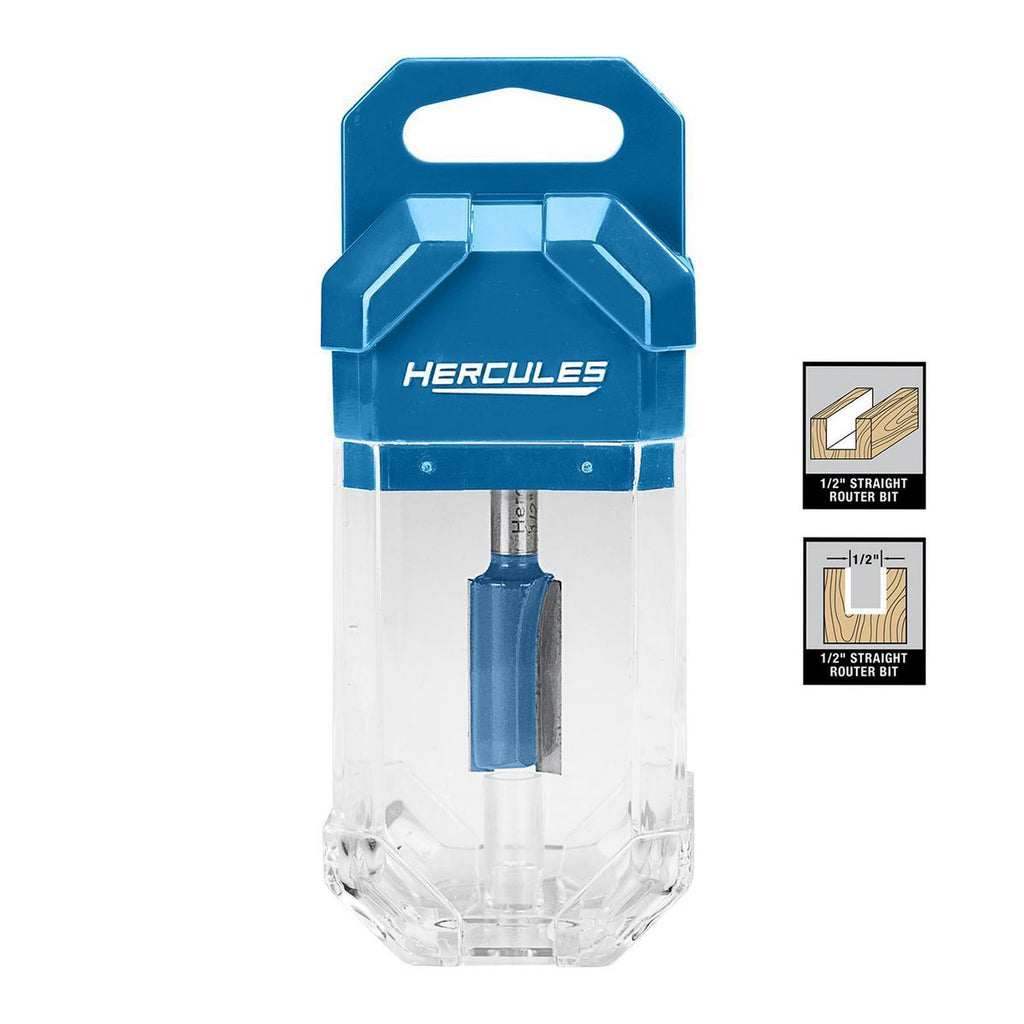 2 Flute 1/2 in. x 1 in. Straight Router Bit with 1/4 in. Shank Z88347