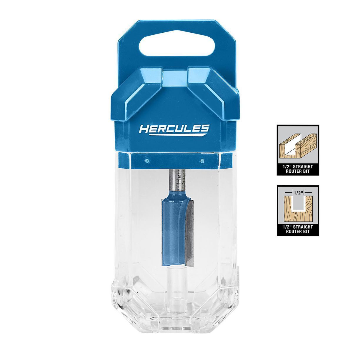 2 Flute 1/2 in. x 1 in. Straight Router Bit with 1/4 in. Shank Z88347