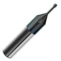 5/8-18 Carbide 3 Tooth Profile 3XD Micro-Thread Mill, 4 Flutes, TiCN Coated X432283