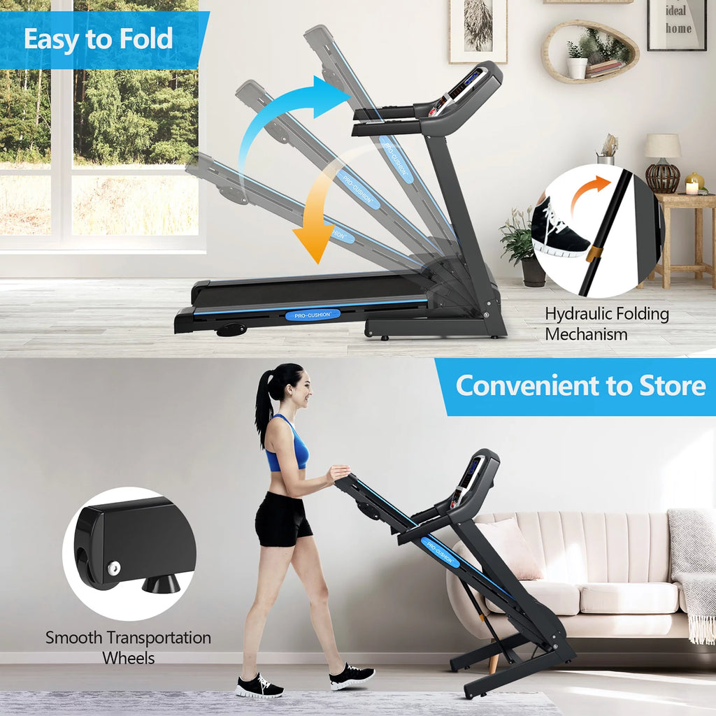 2.25HP Foldable Electric Treadmill D17043