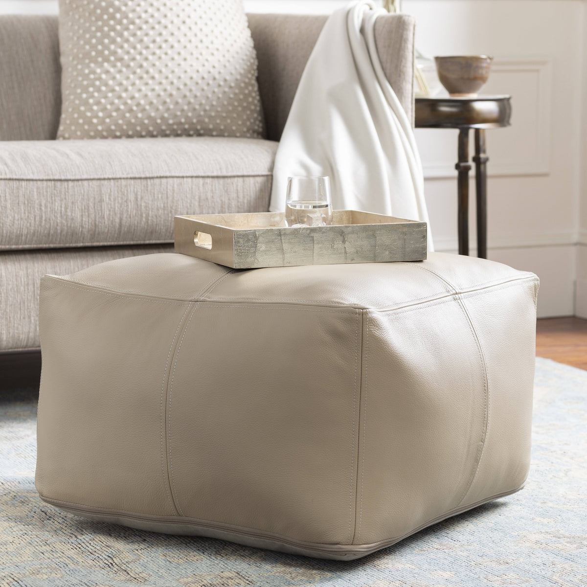 Khaki Pouf L8399