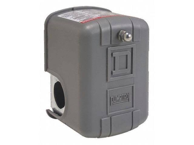 Pressure Switch, 40-20PSI, 1Port, Spst, 10A E54943