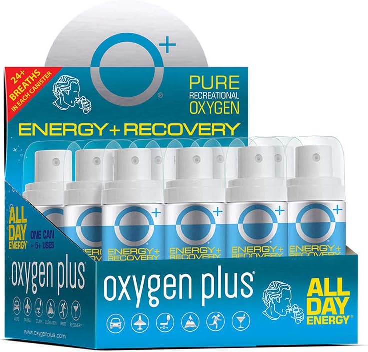 Portable Oxygen Can 12 Pack 99.5% Pure O2 1.55 Liter Cans M85130