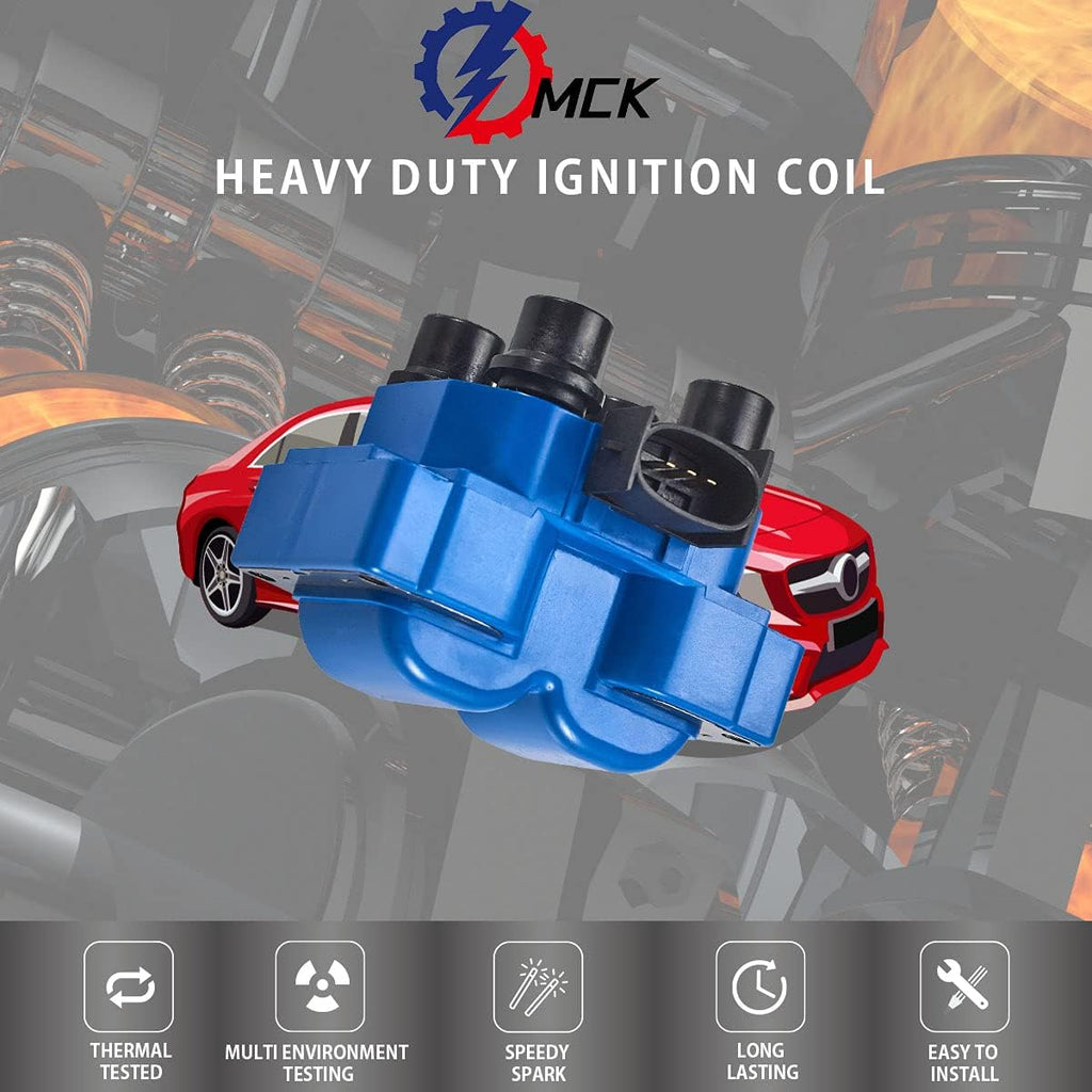 2 pcs Ignition Coil Pack Tune Up Kit with 8 Platinum Spark Plug & Wire Set A387507