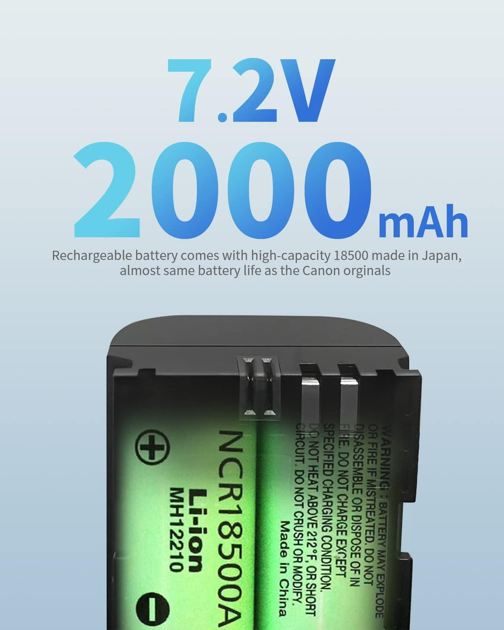 LP-E6NH Replacement Battery Pack of 2 U155280