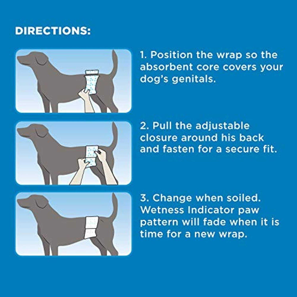 Disposable Male Dog Wraps H183347