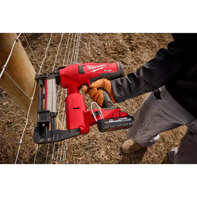 18-Volt Lithium-Ion Brushless Cordless Utility Fencing Stapler Nailer Kit W678