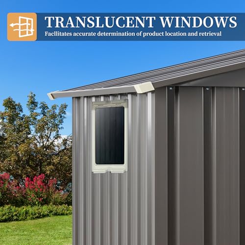 5 x 3 FT Metal Outdoor Storage Shed with Lockable Door R2735