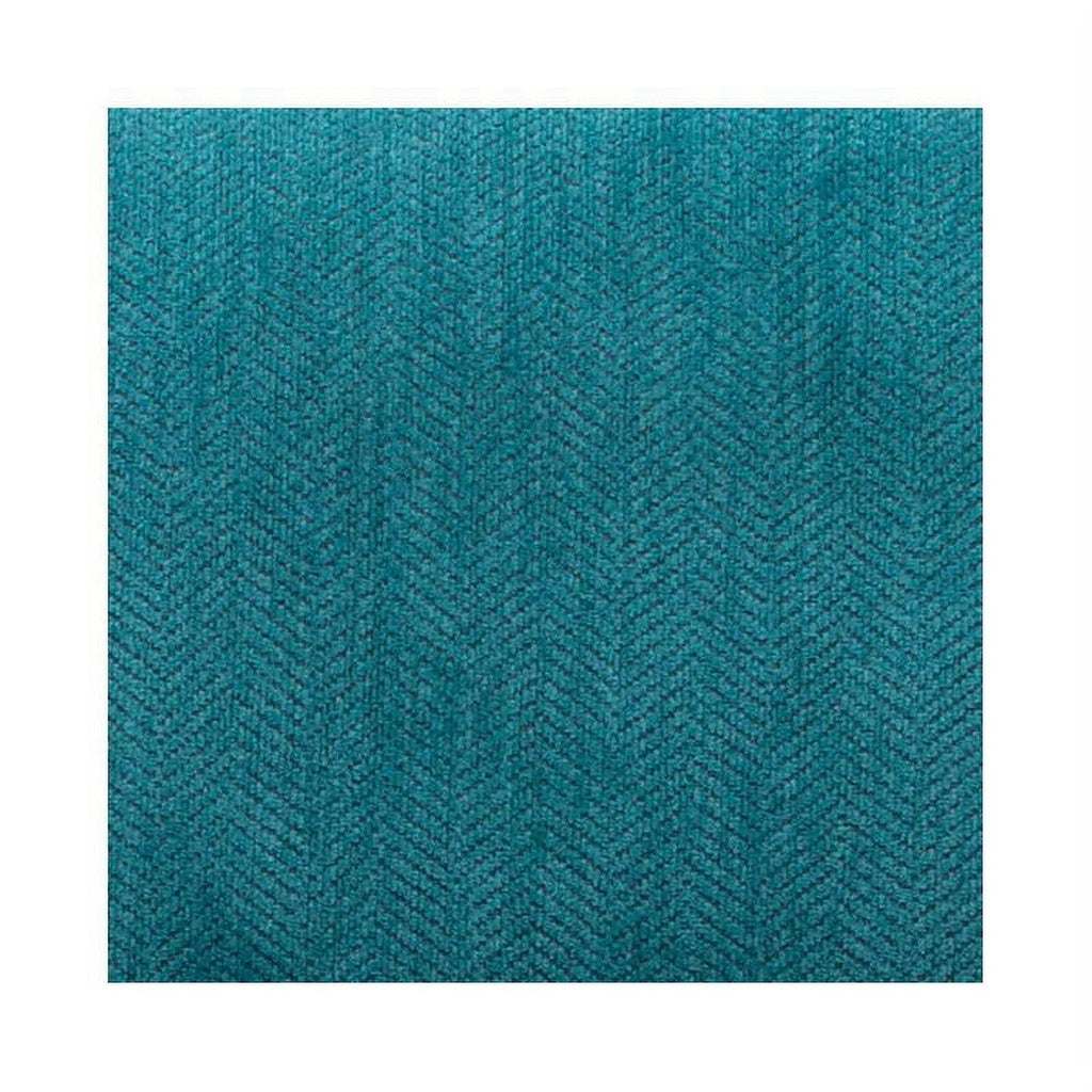 Teal Blue Chenille Accent Chair with Pillow Z99135