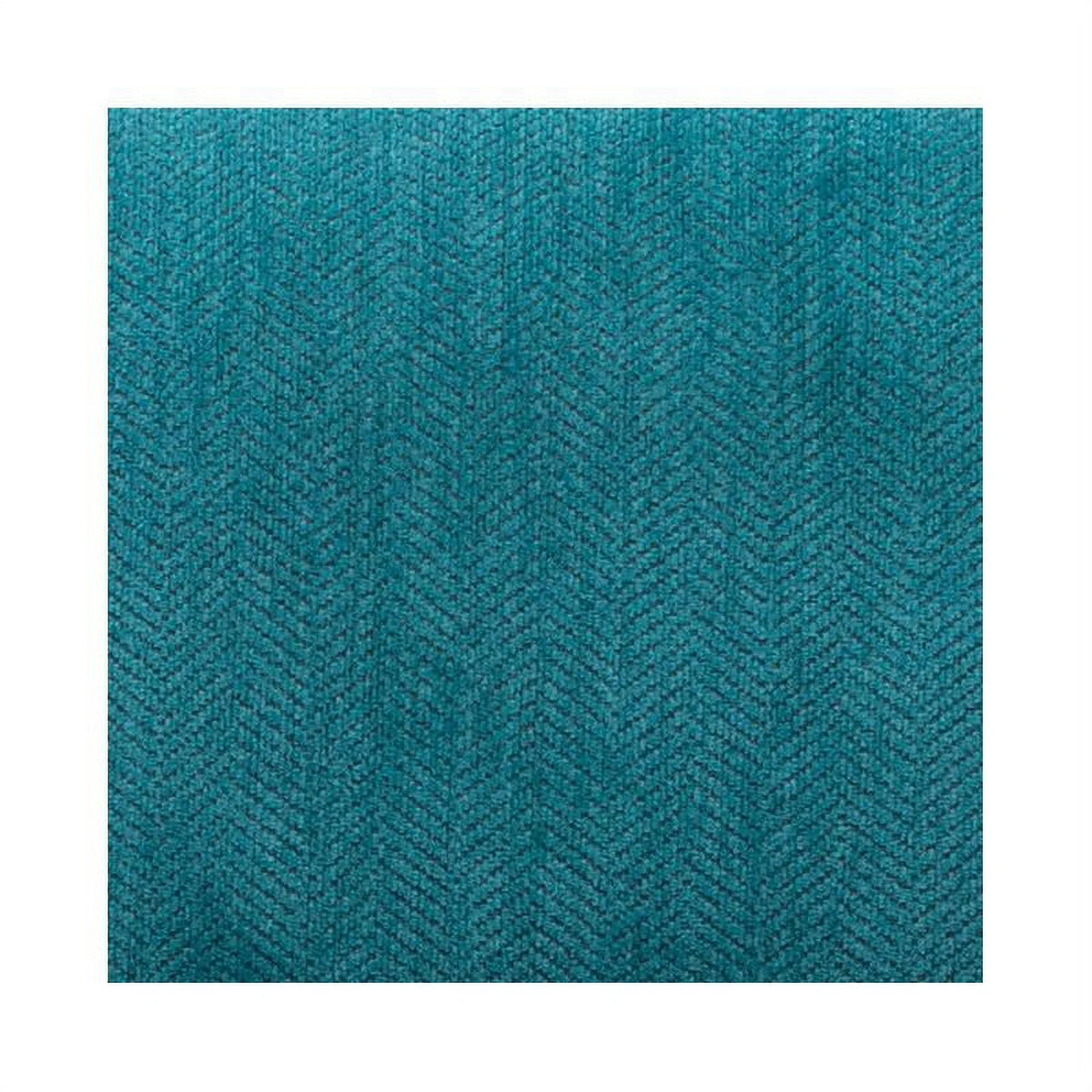 Teal Blue Chenille Accent Chair with Pillow Z99135