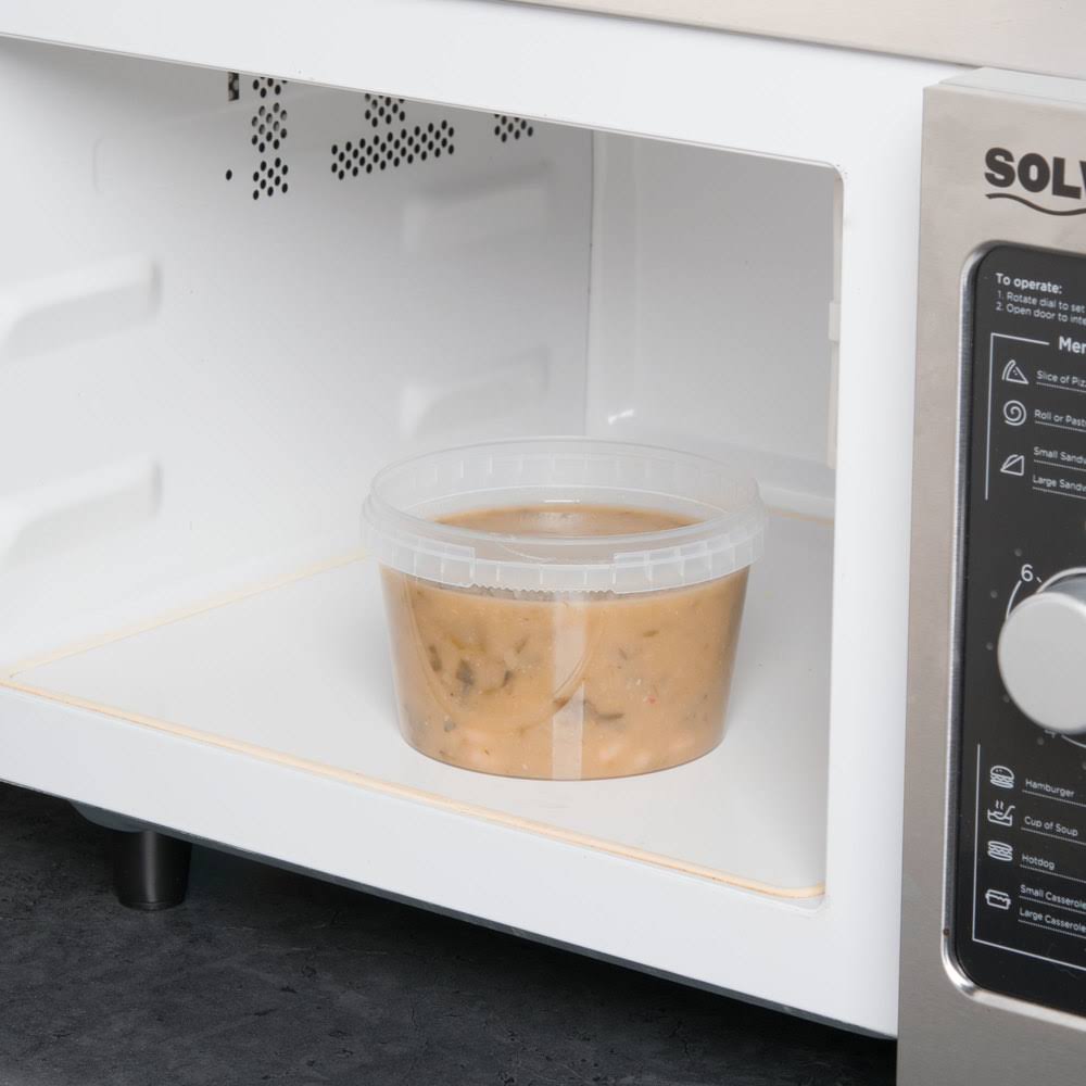 16 oz Clear Tamper Resistant Deli Container - 500/Case L388