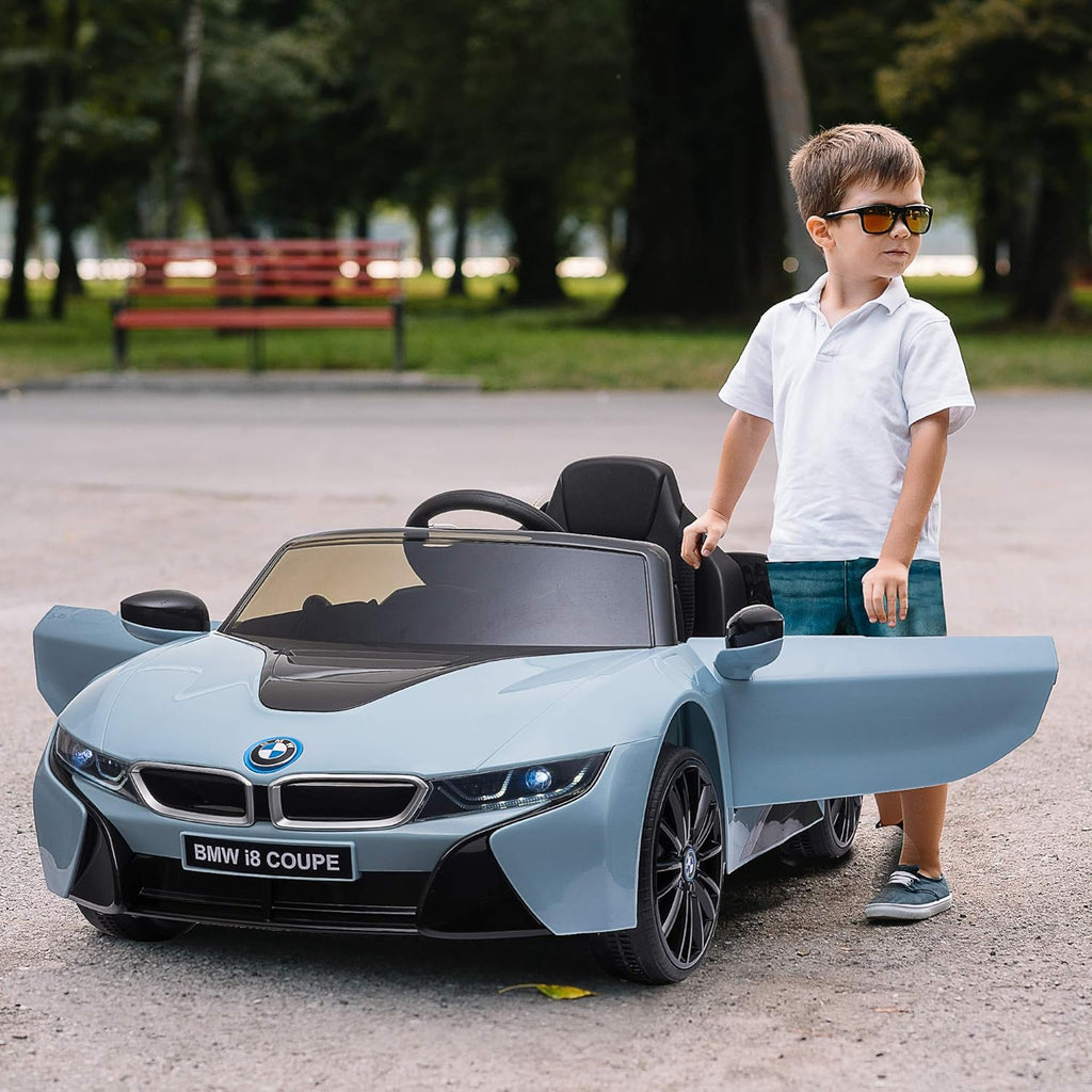 Blue BMW I8 Coupe Electric Kids Ride-On Car 6V Battery Powered Toy with Remote Control D9379