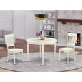 3-Piece Kitchen Table Set with 2 Dining Chairs and Wood Table Y6810