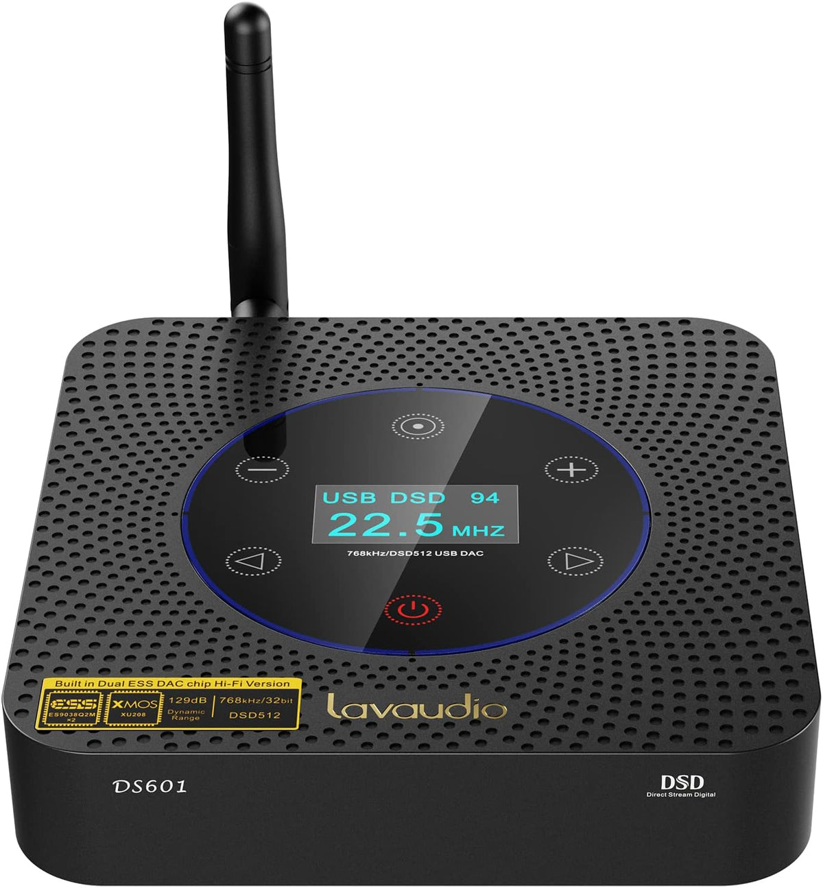 HiFi Audio DAC USB Desktop DAC ES9038Q2M XMOS XU208 Bluetooth 5.0 LDAC Preamplifier DSD512 PCM32Bit/768Khz RCA Out W356510